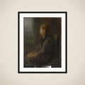 Woman at a Window framed