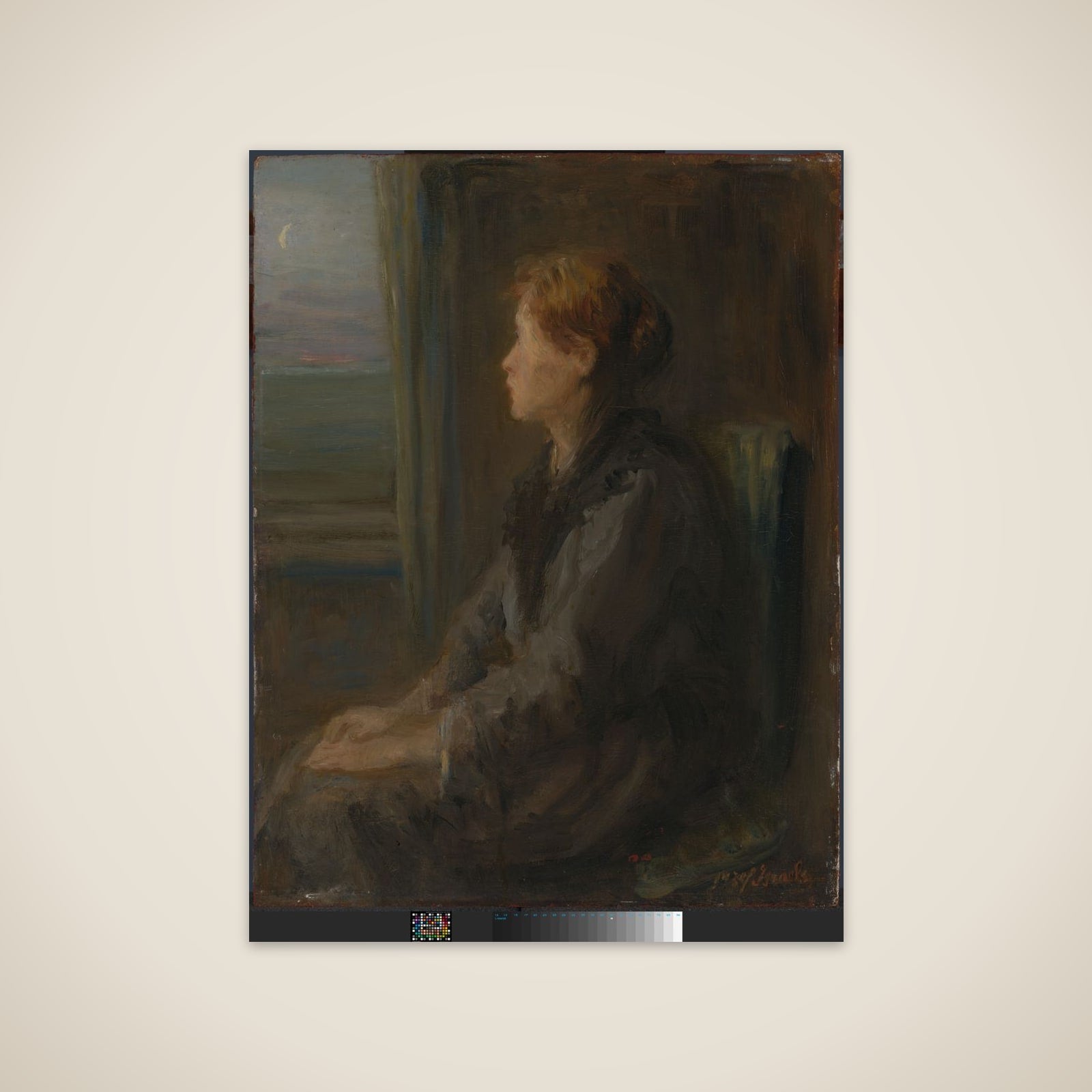 Woman at a Window unframed print