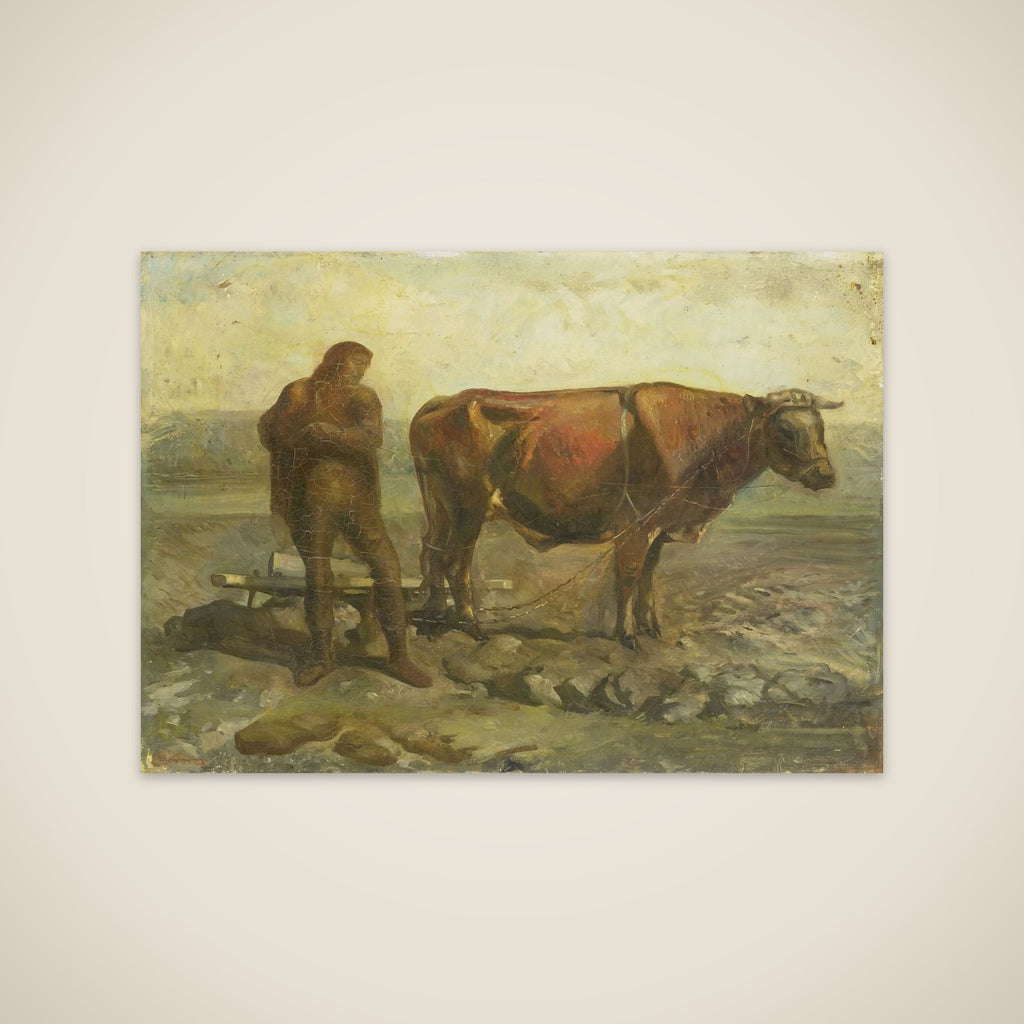 Plowing Peasant unframed print