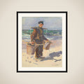 De schelpenvisser framed