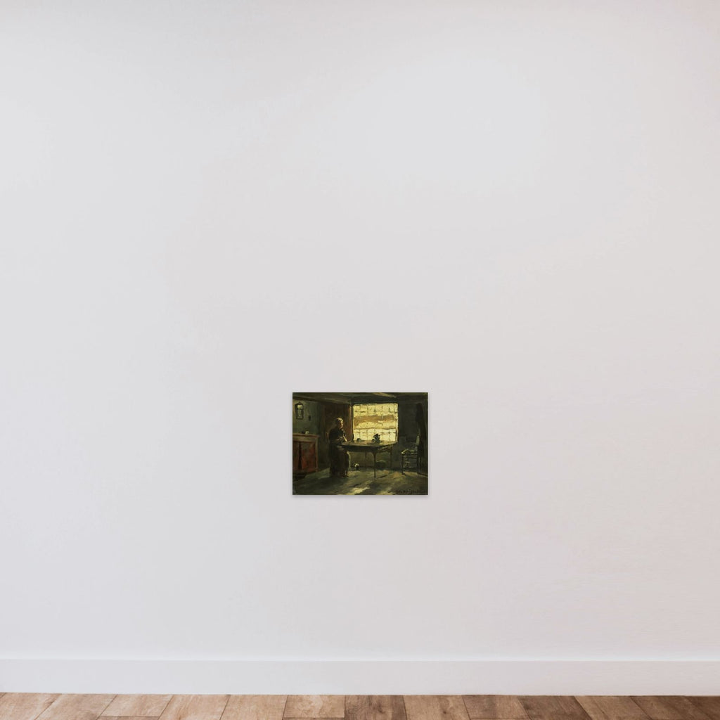 Boereninterieur unframed — shown to scale