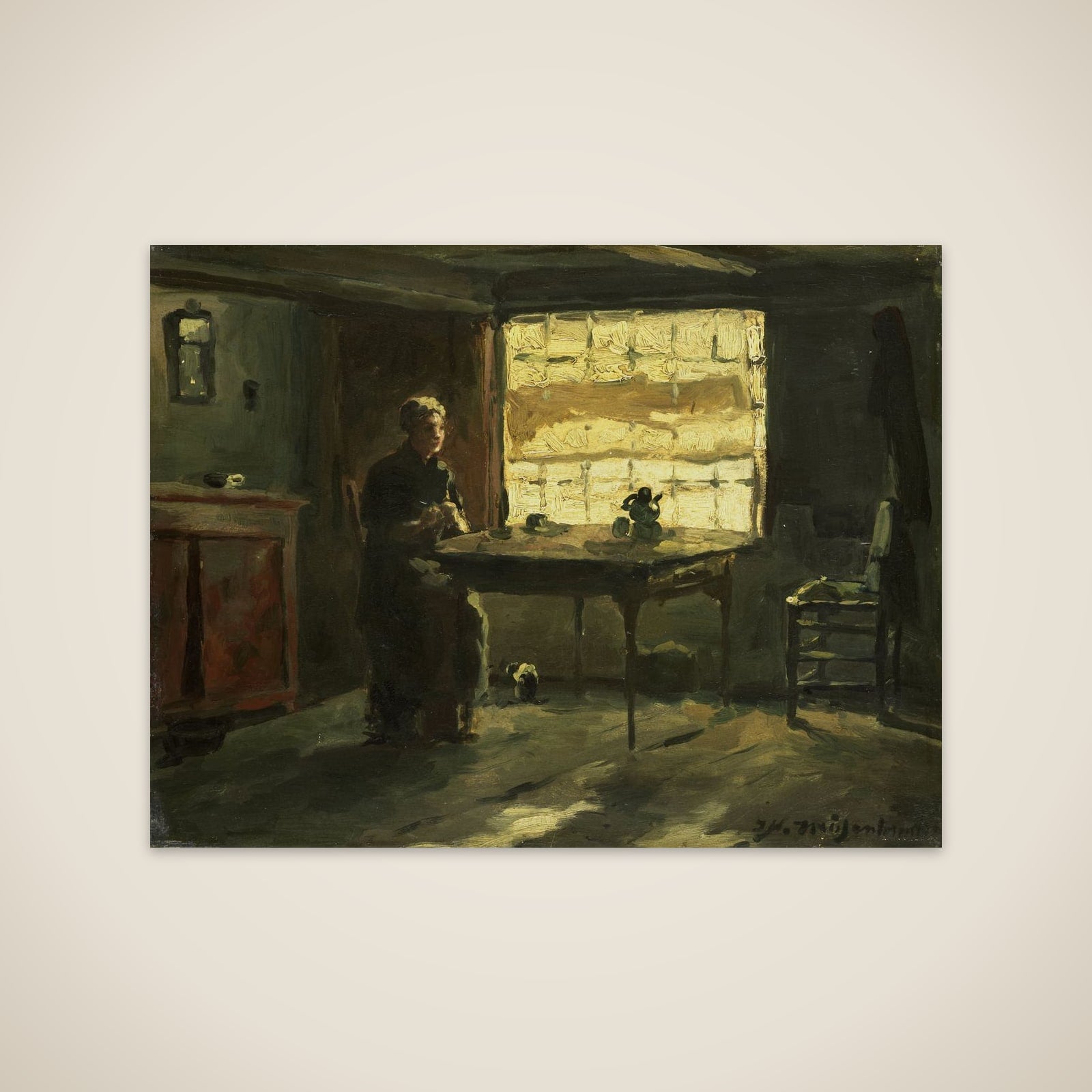 Boereninterieur unframed print