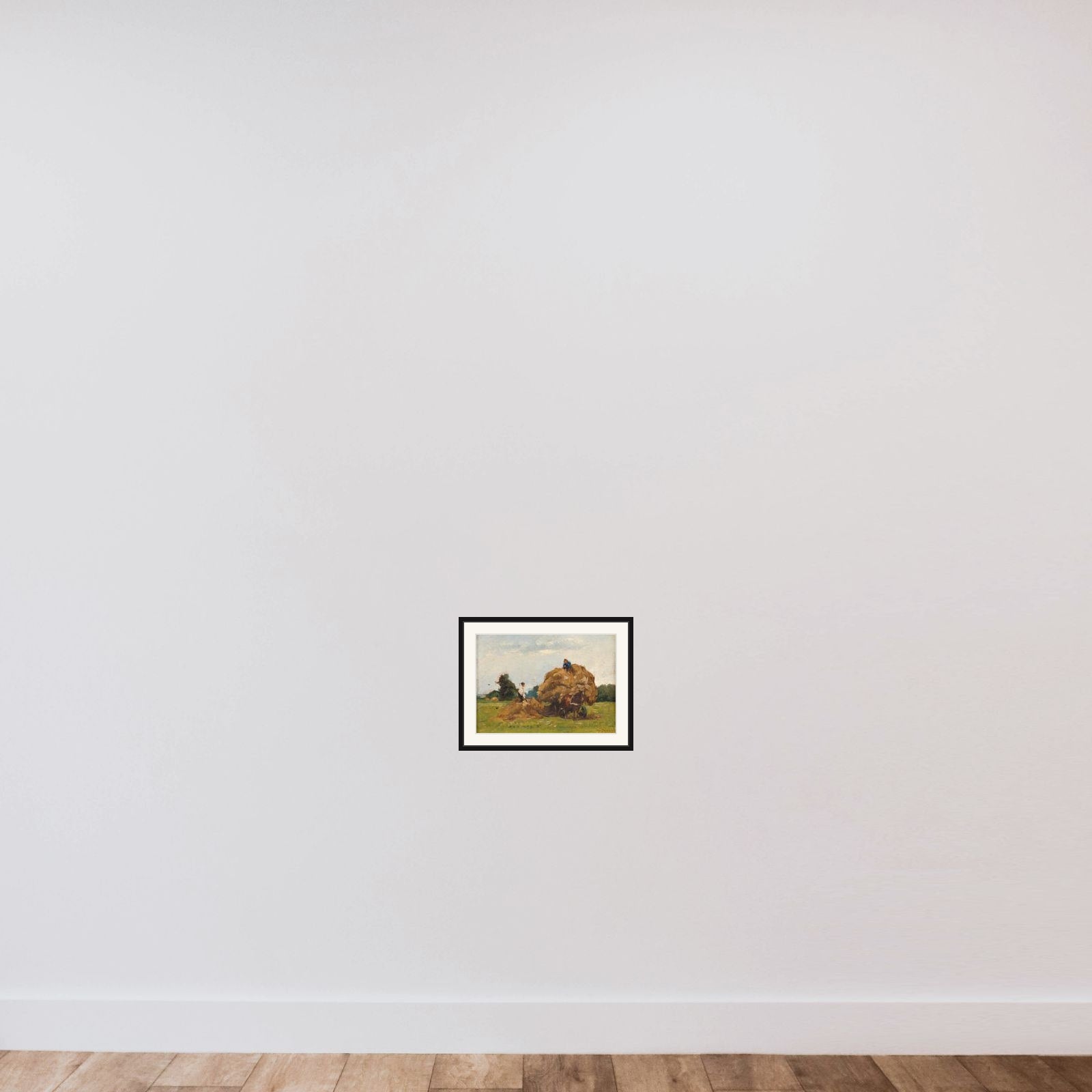 Hay Wagon framed — shown to scale