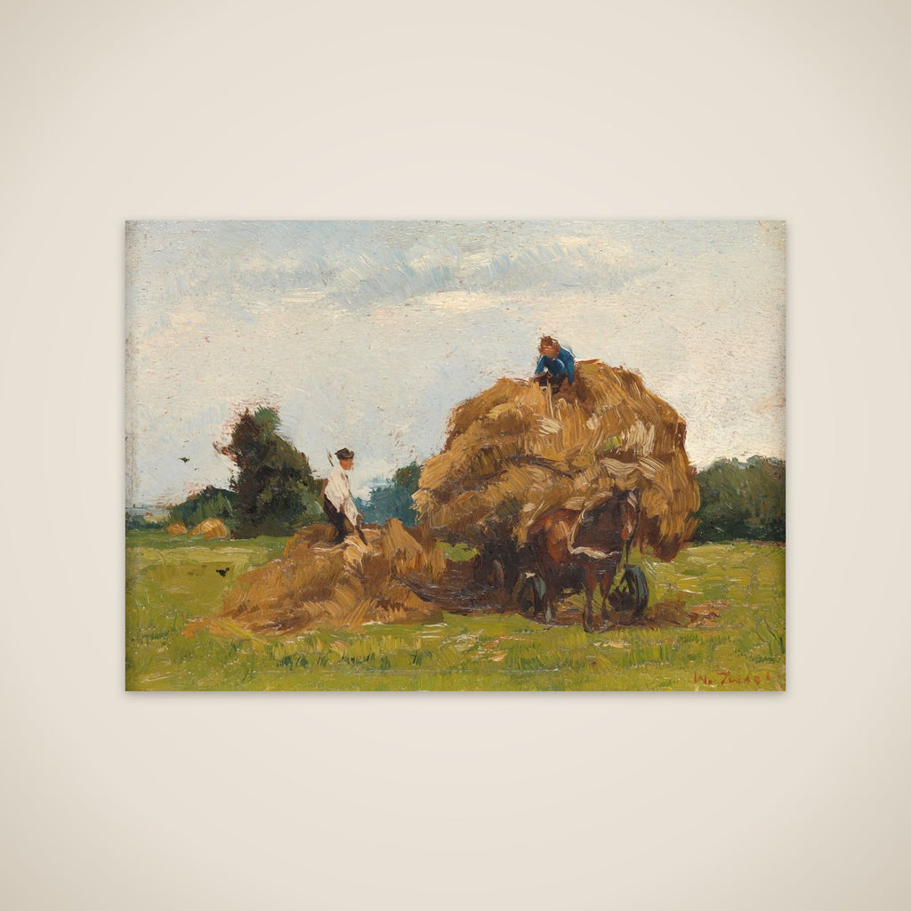 Hay Wagon unframed print