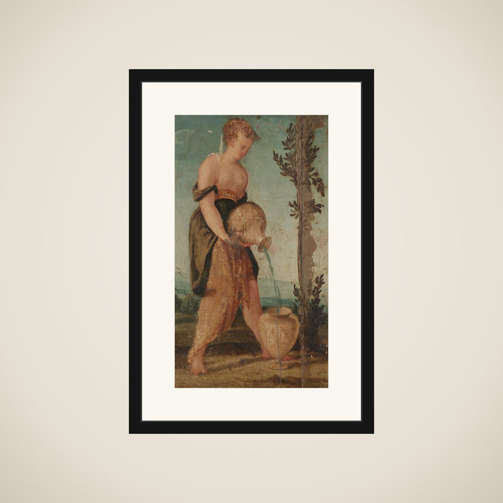 Woman with Water Jug framed