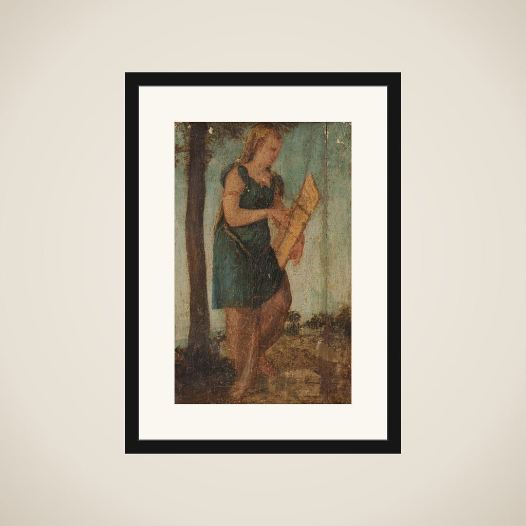Woman with Shield framed