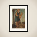 Woman with Shield framed