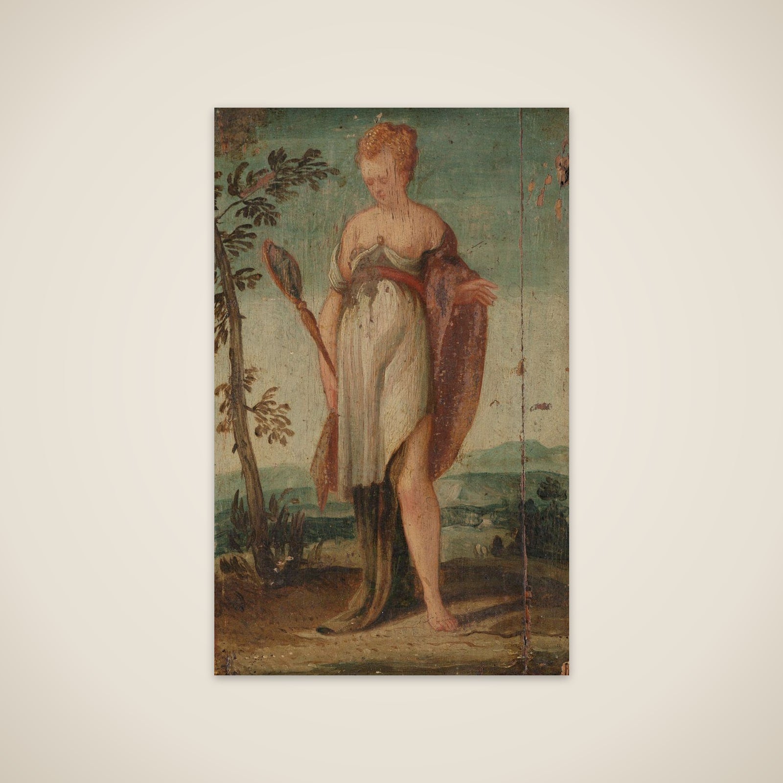 Woman with Mirror unframed print