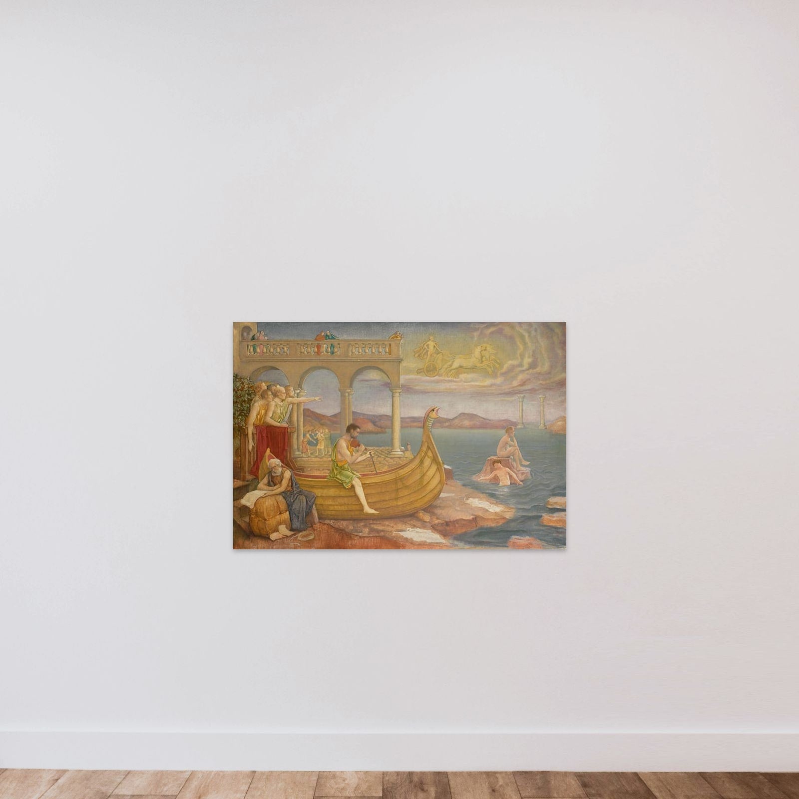 The Building of the 'Argo' unframed — shown to scale