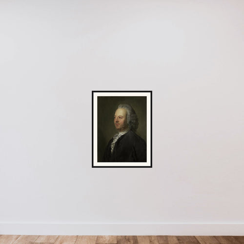 Antoni Warin (1712-64). Schepen van Amsterdam framed — shown to scale