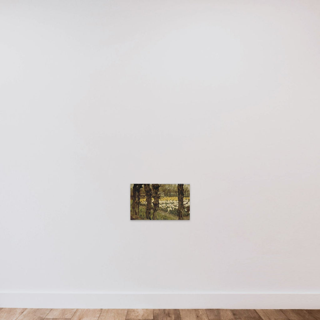 Tulip Fields unframed — shown to scale
