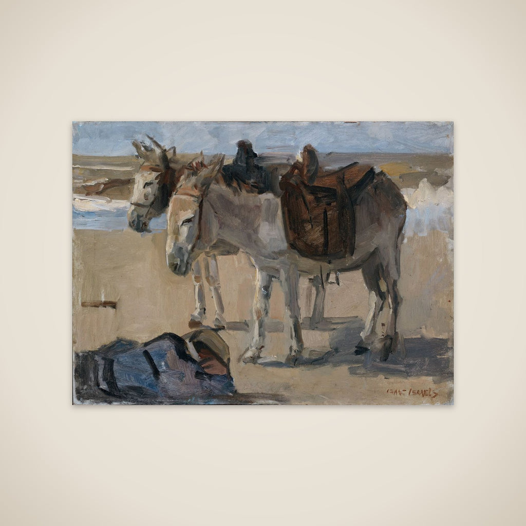 Two Donkeys unframed print