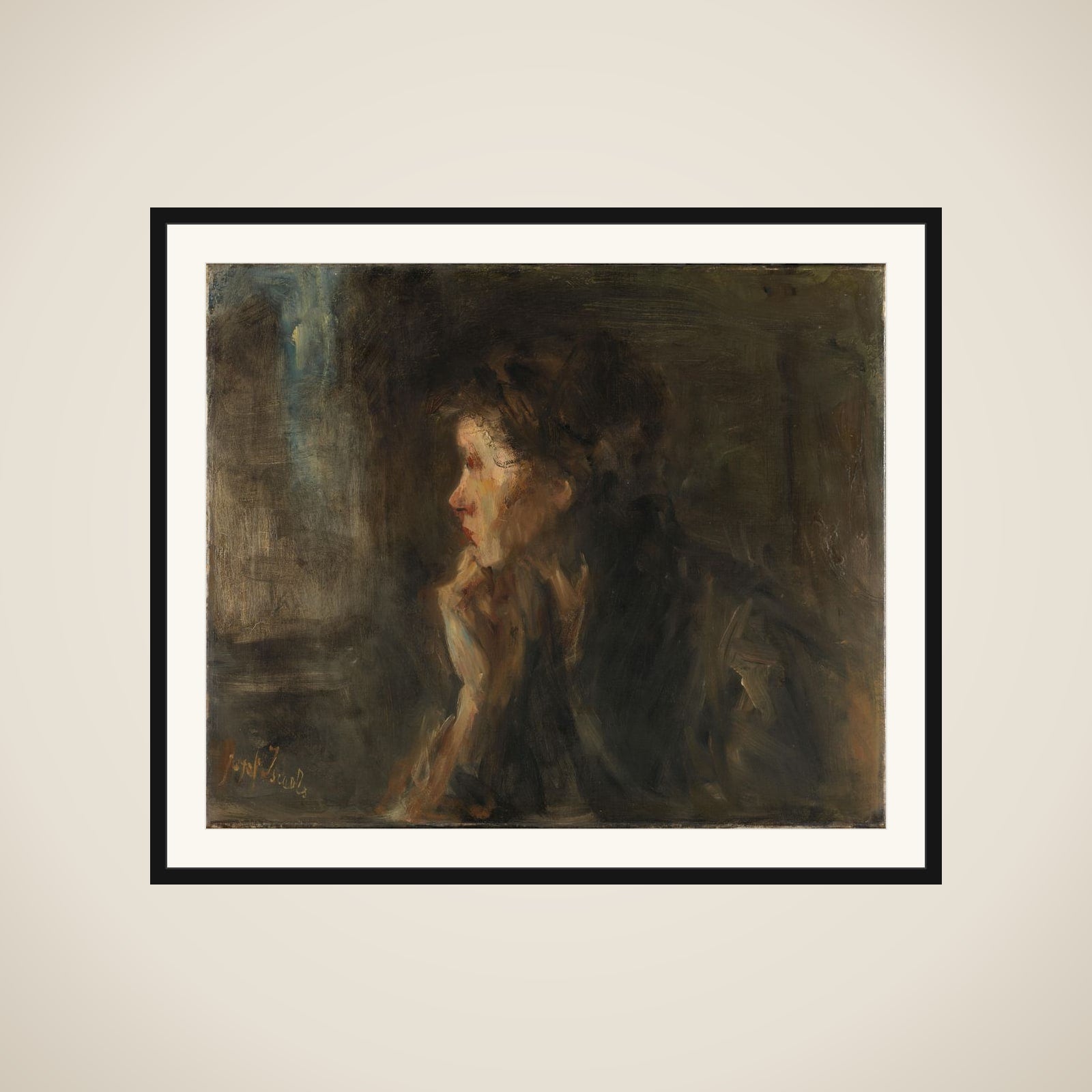 'Meditation' framed