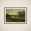 Landscape with een vaart framed