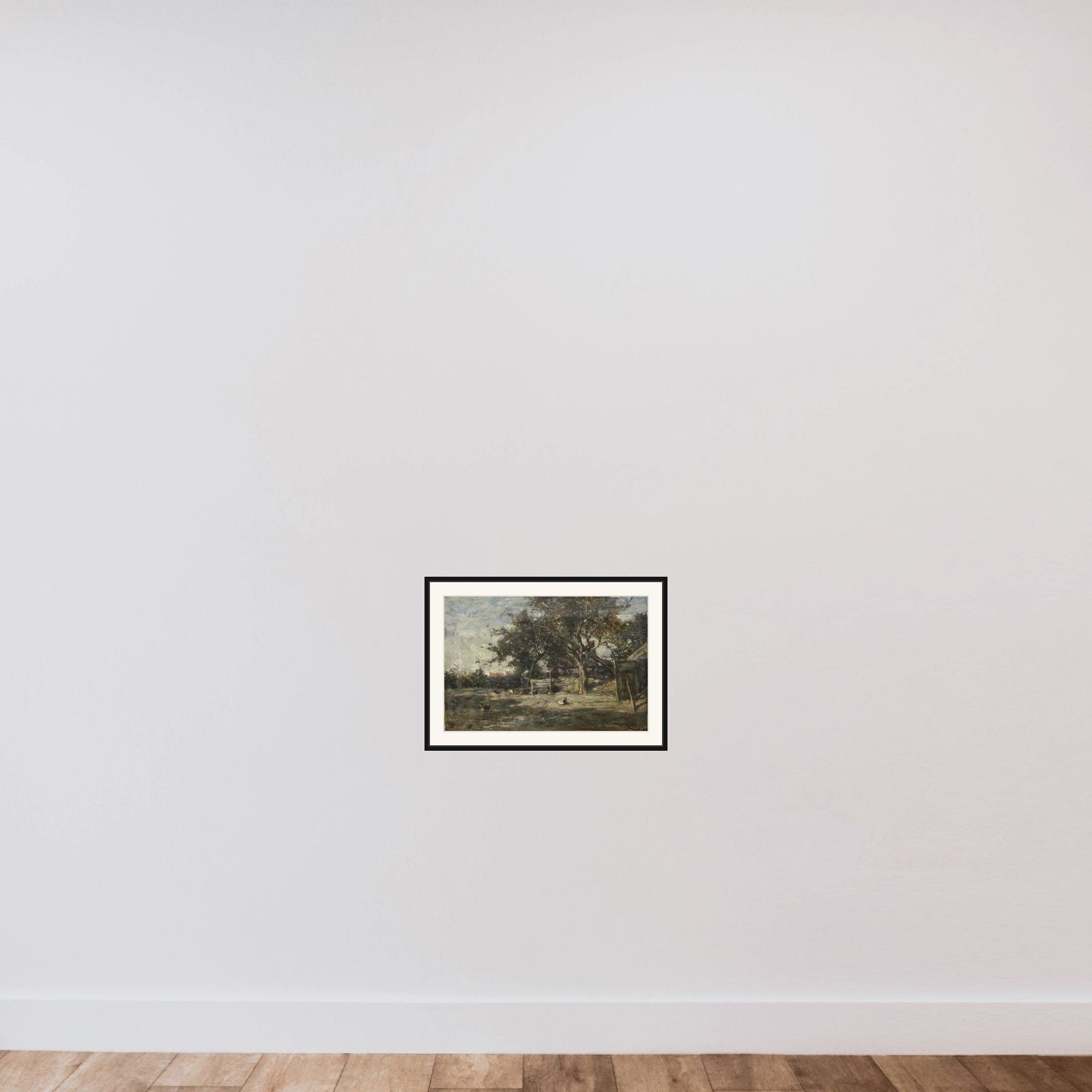 Boerenerf bij Noorden framed — shown to scale