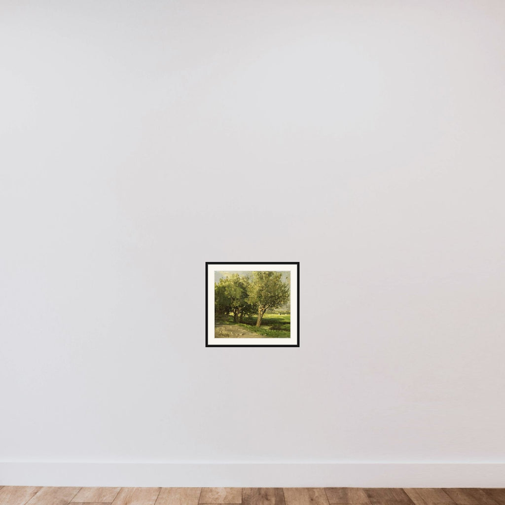 Wilgebomen framed — shown to scale