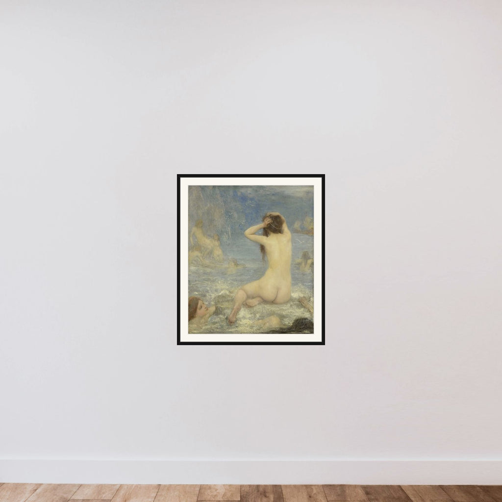 De Sirenen framed — shown to scale
