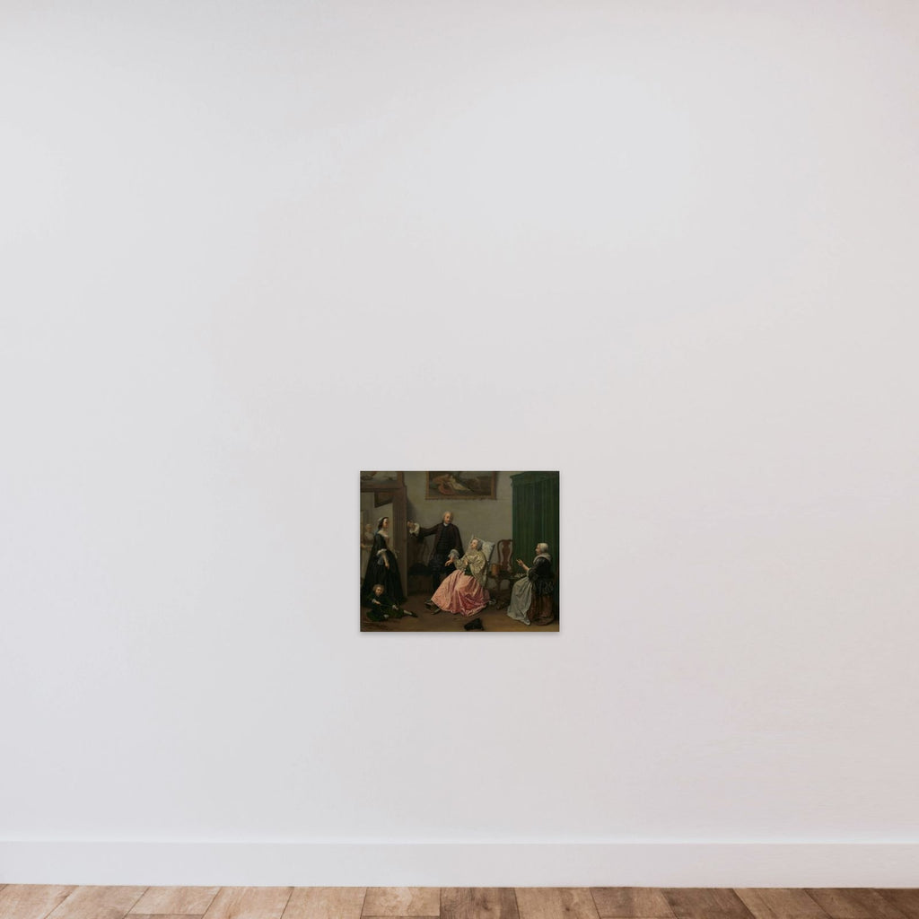 The Doctor’s Visit unframed — shown to scale