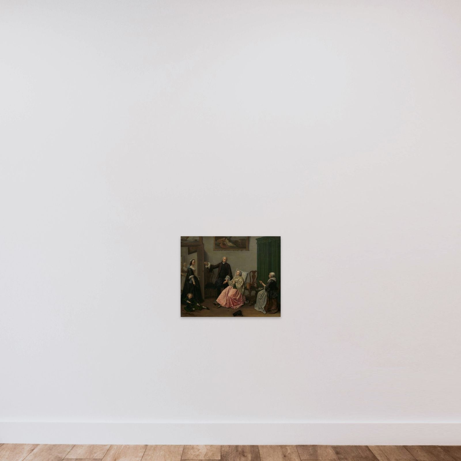 The Doctor’s Visit unframed — shown to scale