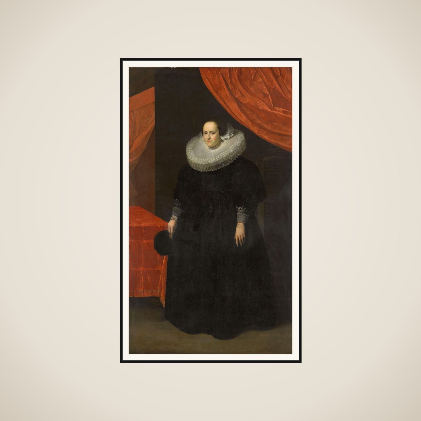 Portrait of Suzanna Moor (1608-57) framed