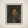 Portrait of Laurens Reael, Governor-General of the Dutch East Indies framed
