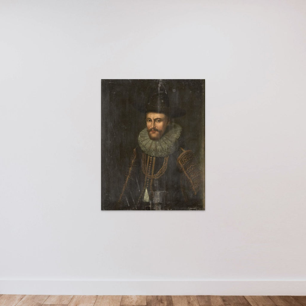 Portrait of Laurens Reael, Governor-General of the Dutch East Indies unframed — shown to scale