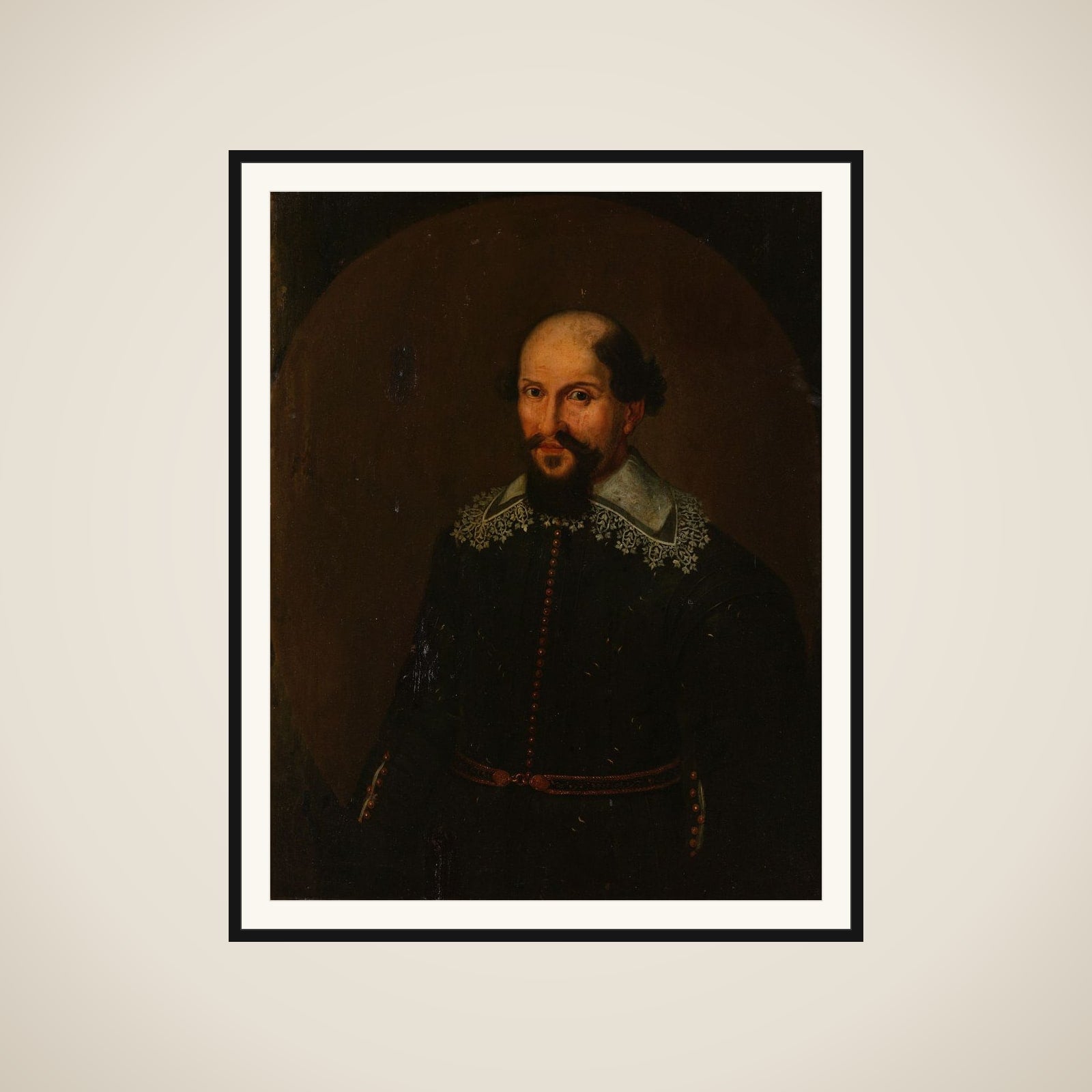 Portrait of Jacques Specx, Governor-General of the Dutch East Indies framed