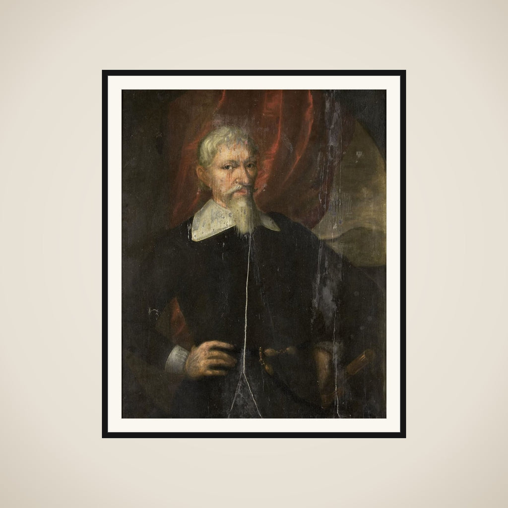 Portrait of Hendrik Brouwer, Governor-General of the Dutch East Indies framed