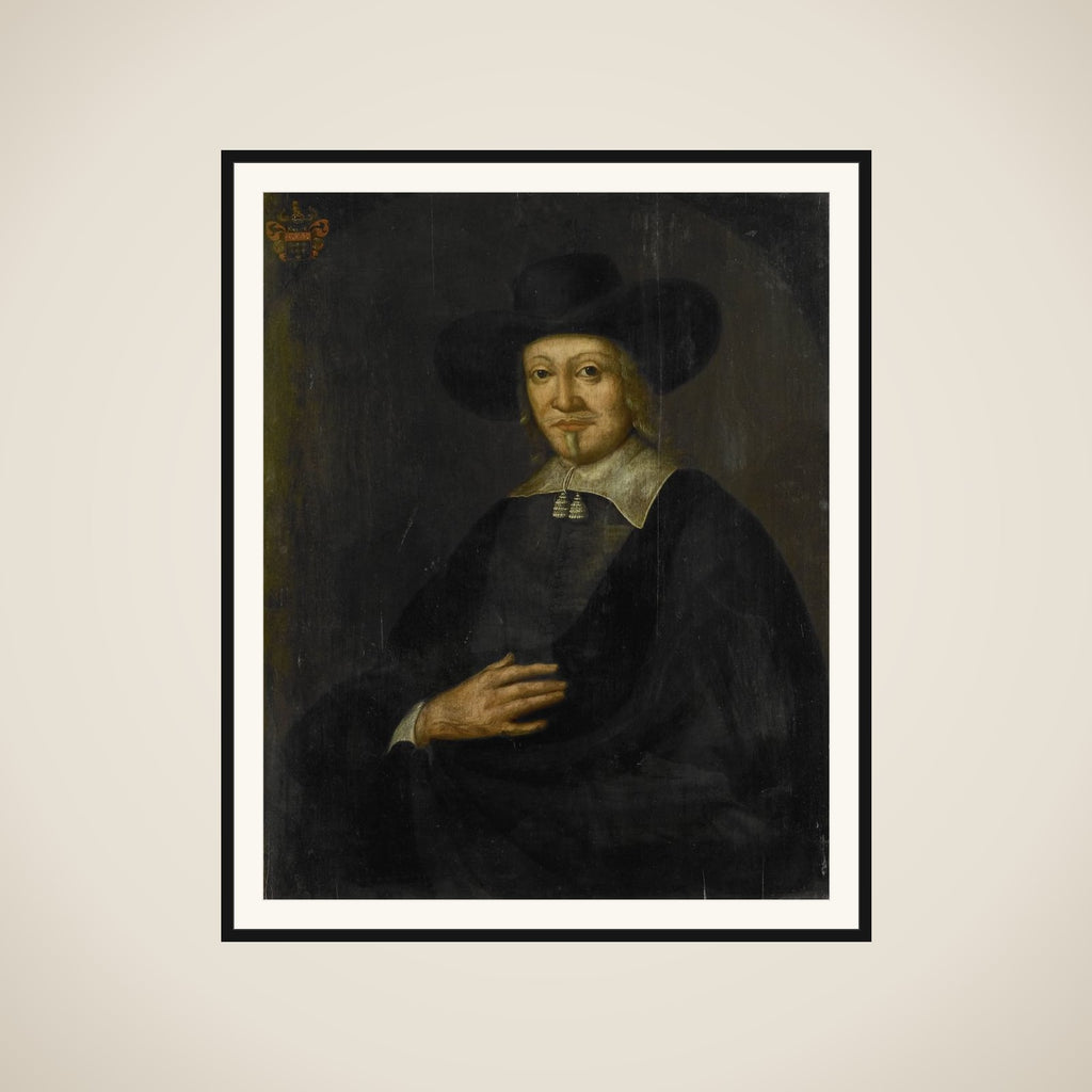 Portrait of Karel Reyniersz, Governor-General of the Dutch East Indies framed