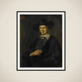 Portrait of Karel Reyniersz, Governor-General of the Dutch East Indies framed