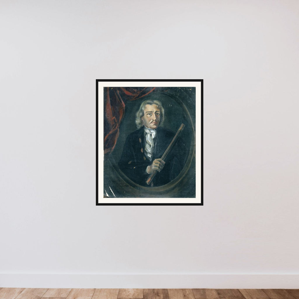 Joan van Hoorn (1653-1711). Gouverneur-generaal (1704-09) framed — shown to scale