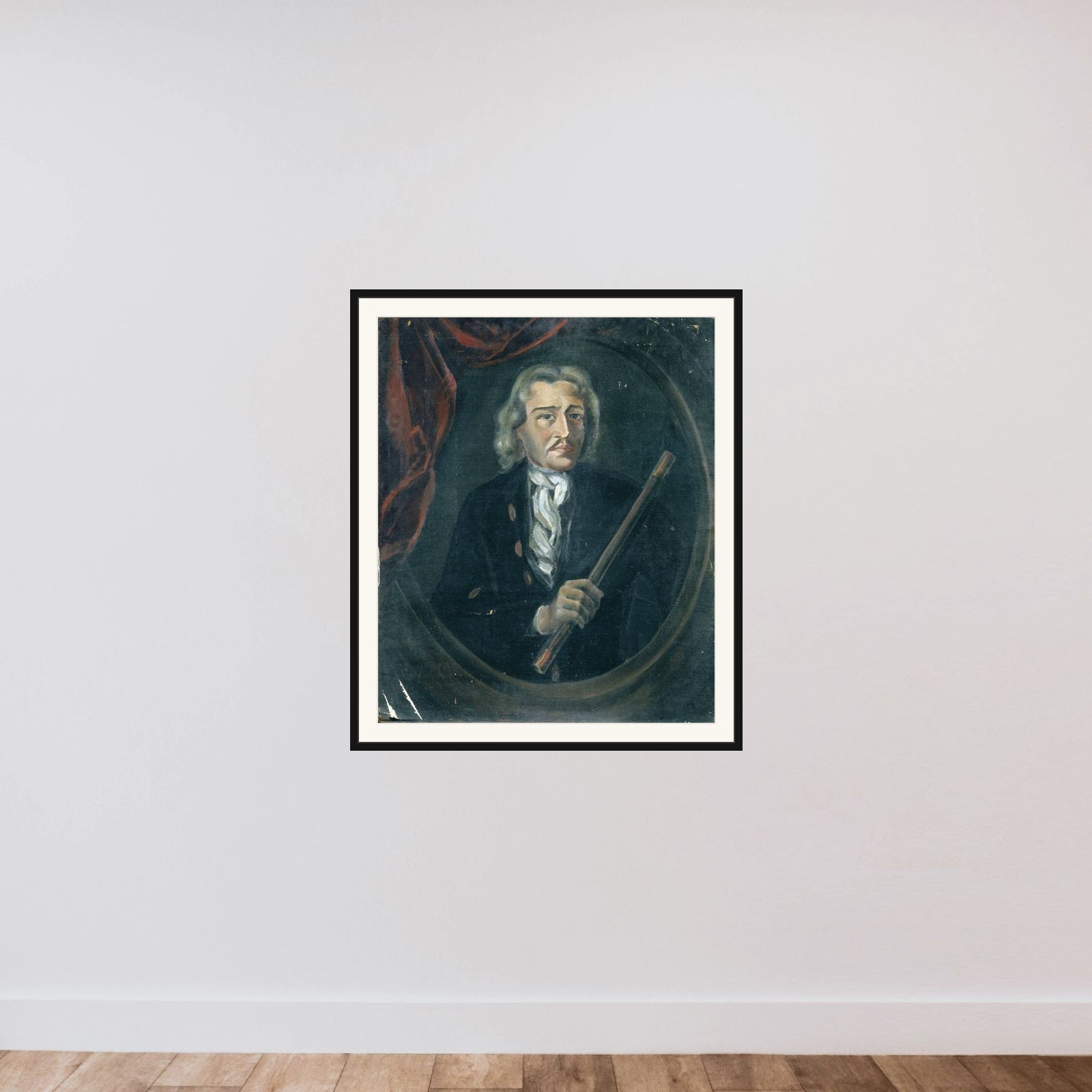 Joan van Hoorn (1653-1711). Gouverneur-generaal (1704-09) framed — shown to scale