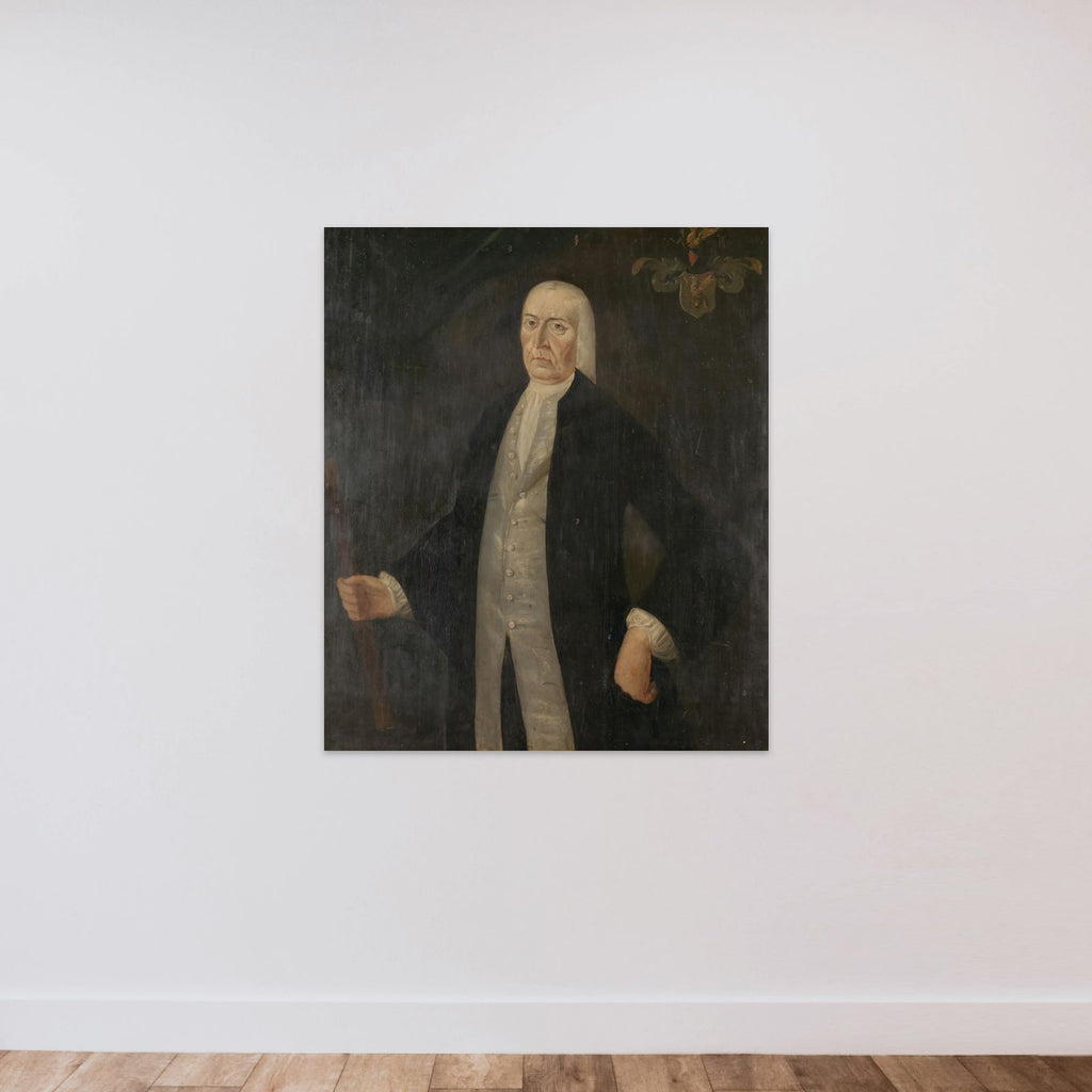 Portrait of Jeremias van Riemsdijk, Governor-General of the Dutch East India Company unframed — shown to scale