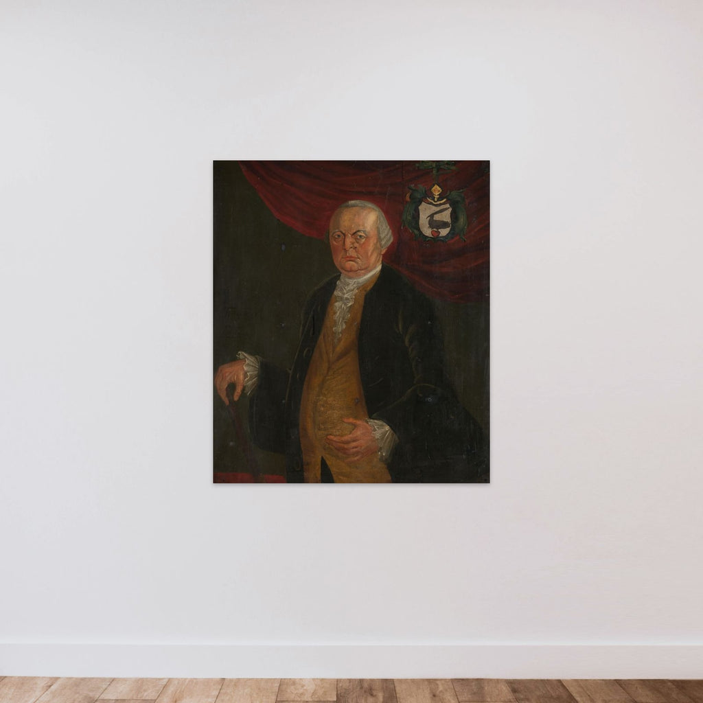 Portrait of Reinier de Klerk, Governor-General of the Dutch East India Company unframed — shown to scale