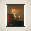 Portrait of Johannes Siberg, Governor-General of the Dutch East Indies framed