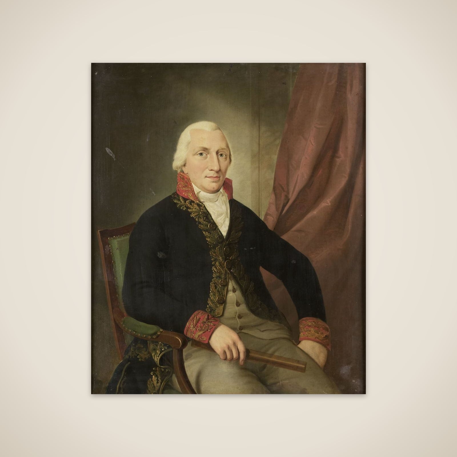 Portrait of Albertus Henricus Wiese, Governor-General of the Dutch East Indies unframed print