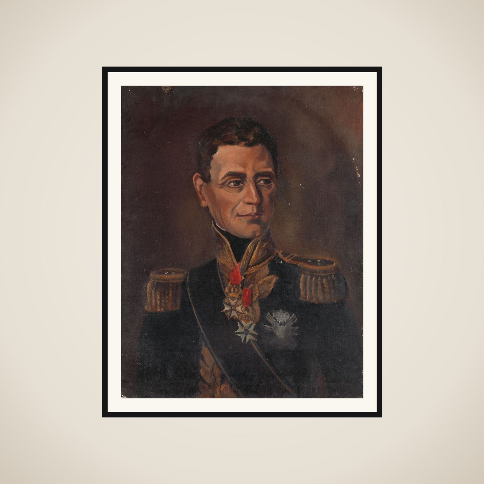 Jonkheer Jan Willem Janssens (1762-1838). Gouverneur-generaal (1811-12) framed