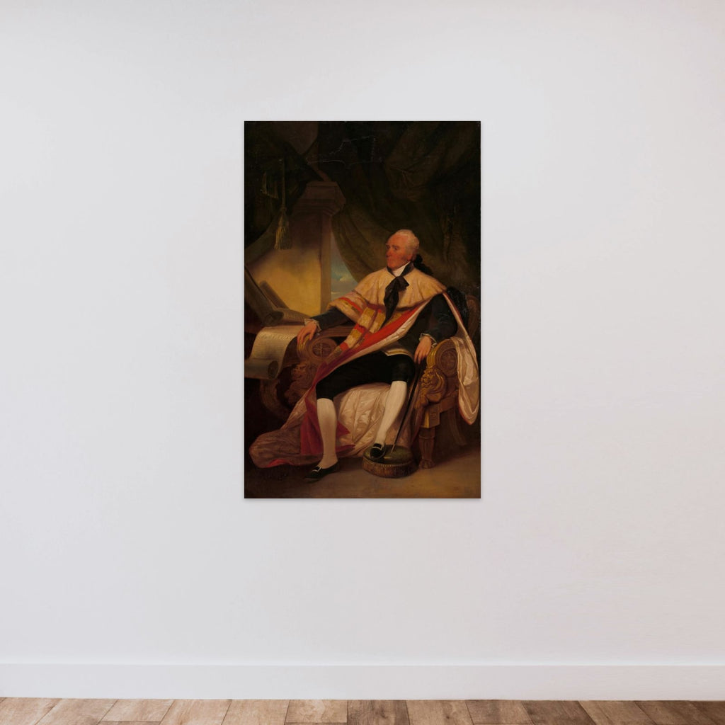 Gilbert Elliot, 1st Earl of Minto (1751-1814), Viceroy of British India and Governor General of the Dutch East Indies (1812-14) unframed — shown to scale