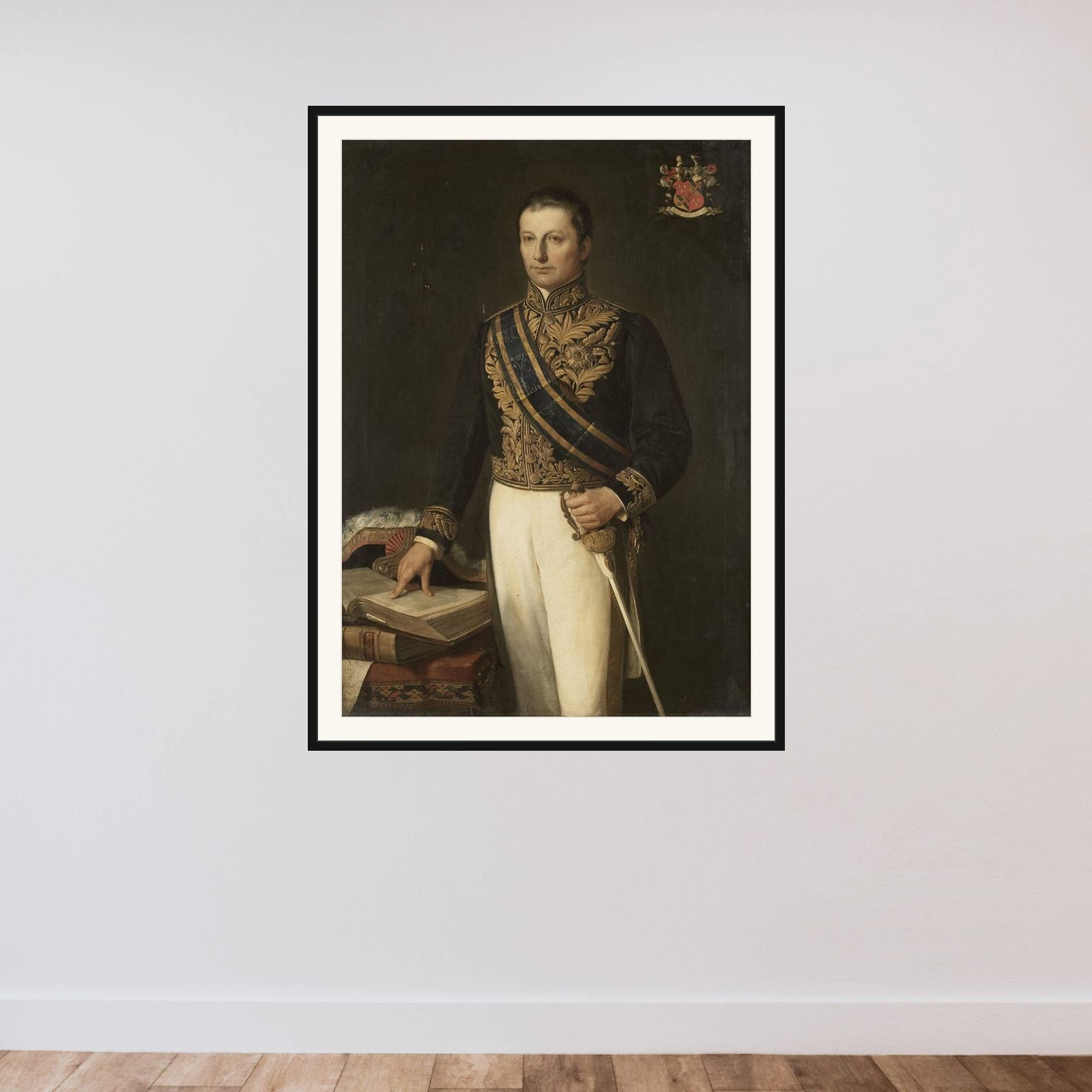 Cornelis Theodorus Elout (1767-1841). Commissaris-generaal (1816-19) framed — shown to scale