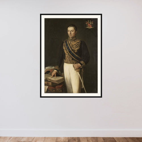 Cornelis Theodorus Elout (1767-1841). Commissaris-generaal (1816-19) framed — shown to scale