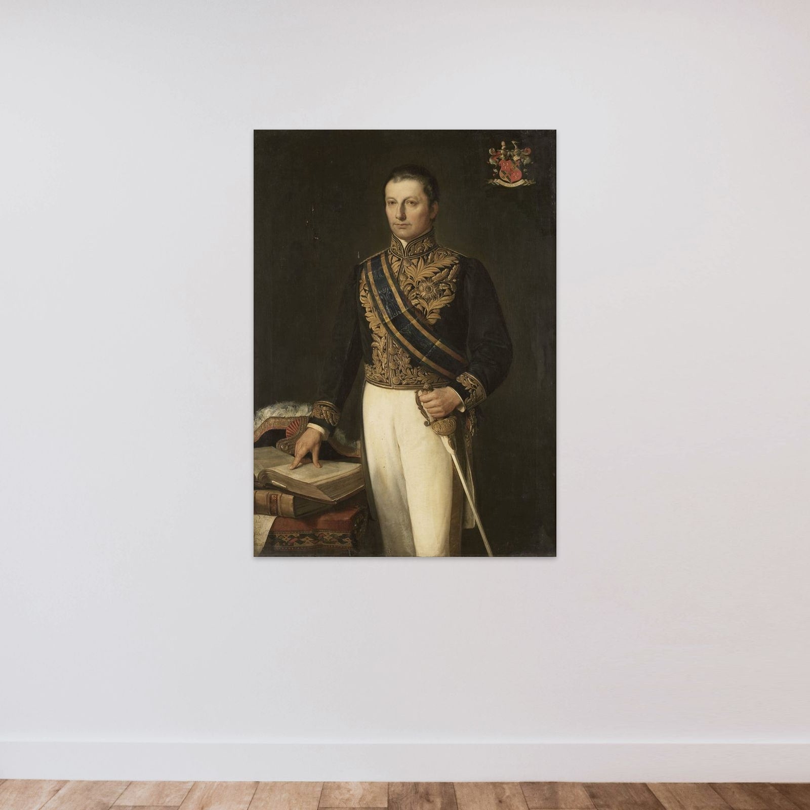 Cornelis Theodorus Elout (1767-1841). Commissaris-generaal (1816-19) unframed — shown to scale