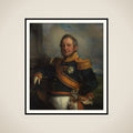 Portrait of Hendrik Merkus, Baron de Kock, Army Commandant and after 1826 Lieutenant Governor-General of the Dutch East Indies framed
