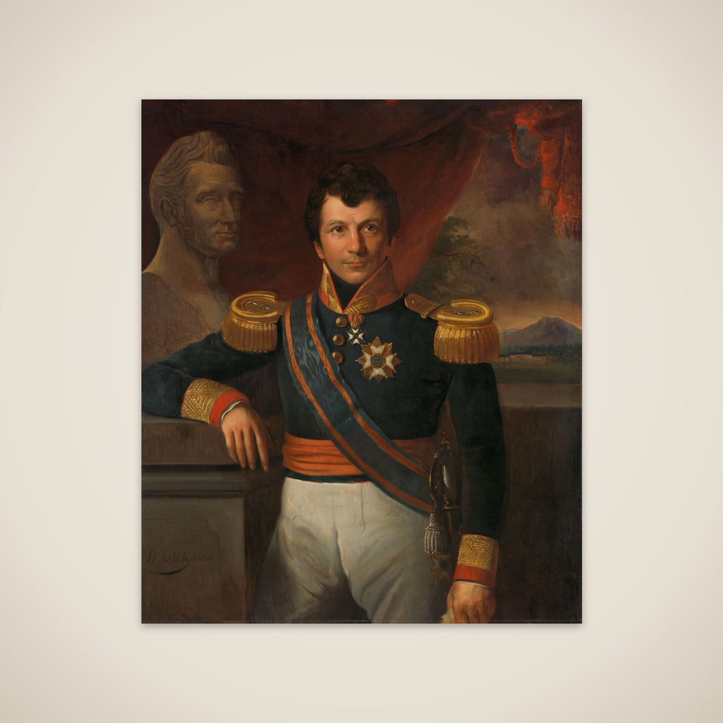 Portrait of Johannes, Graaf van den Bosch, Governor-General of the Dutch East Indies unframed print