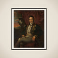 Portrait of Jean Chrétien Baud, Governor-General ad interim of the Dutch East Indies framed
