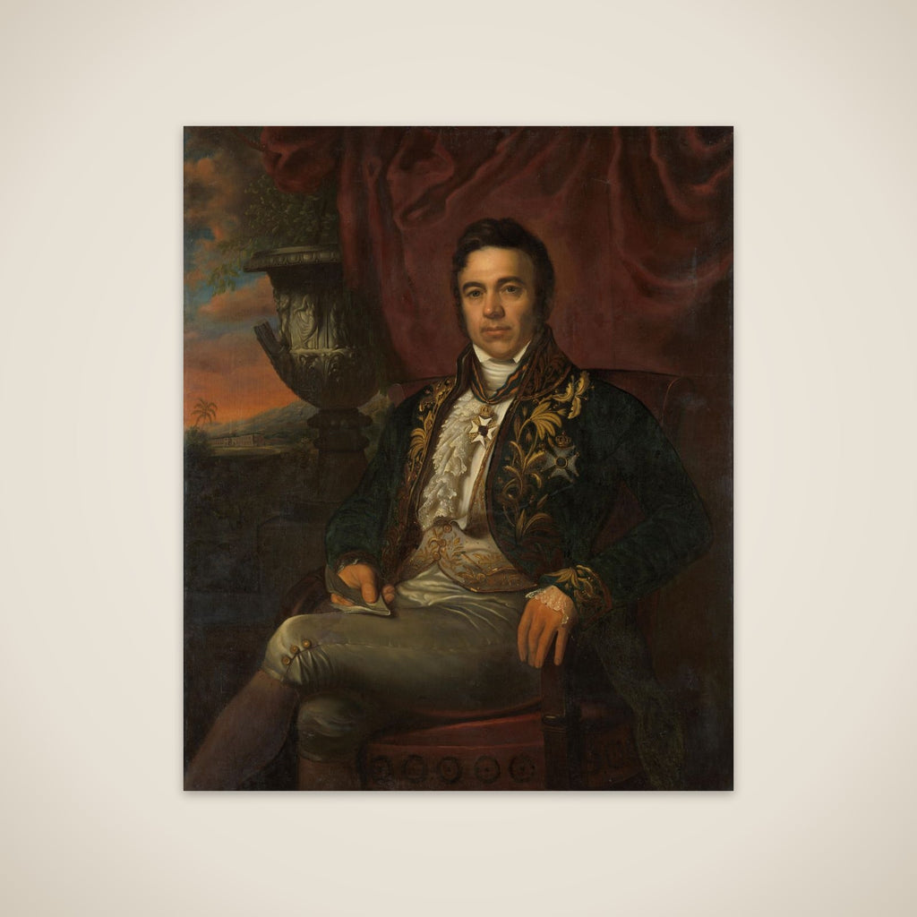Portrait of Jean Chrétien Baud, Governor-General ad interim of the Dutch East Indies unframed print