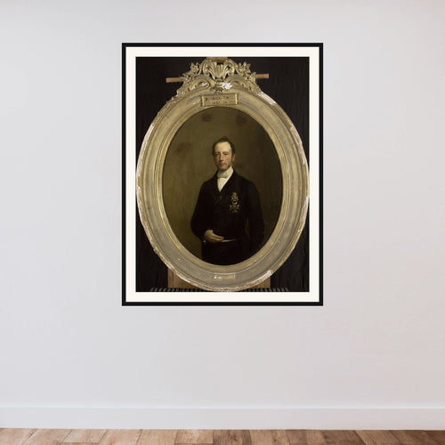 Albertus Jacob Duymaer van Twist (1809-87). Gouverneur-generaal (1851-55) framed — shown to scale