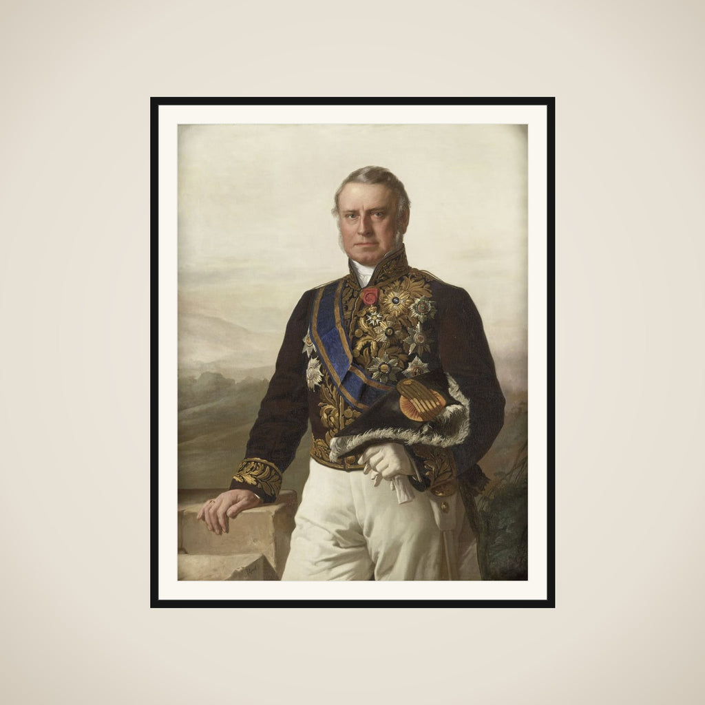 Charles Ferdinand Pahud (1803-73). Gouverneur-generaal (1855-61) framed