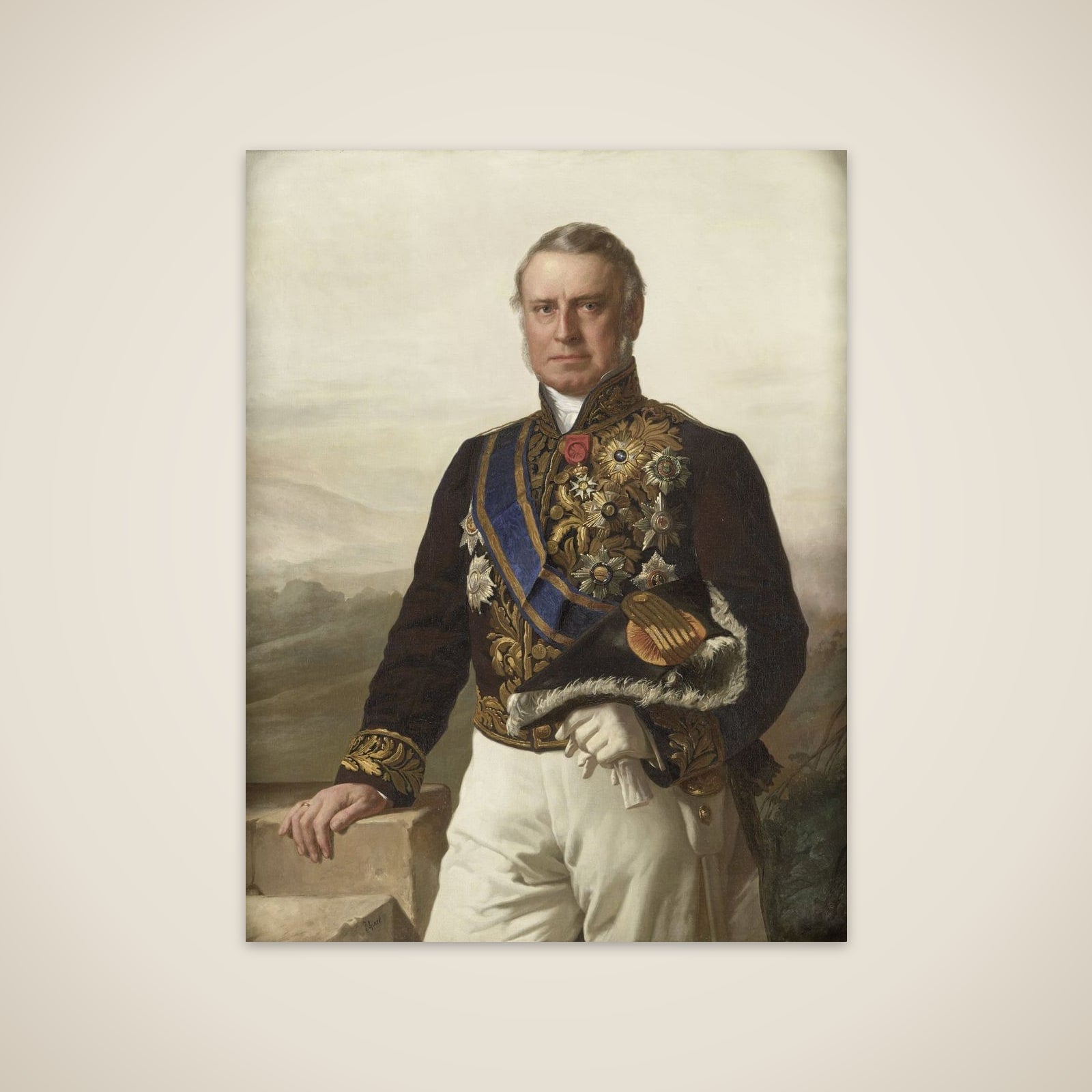 Charles Ferdinand Pahud (1803-73). Gouverneur-generaal (1855-61) unframed print
