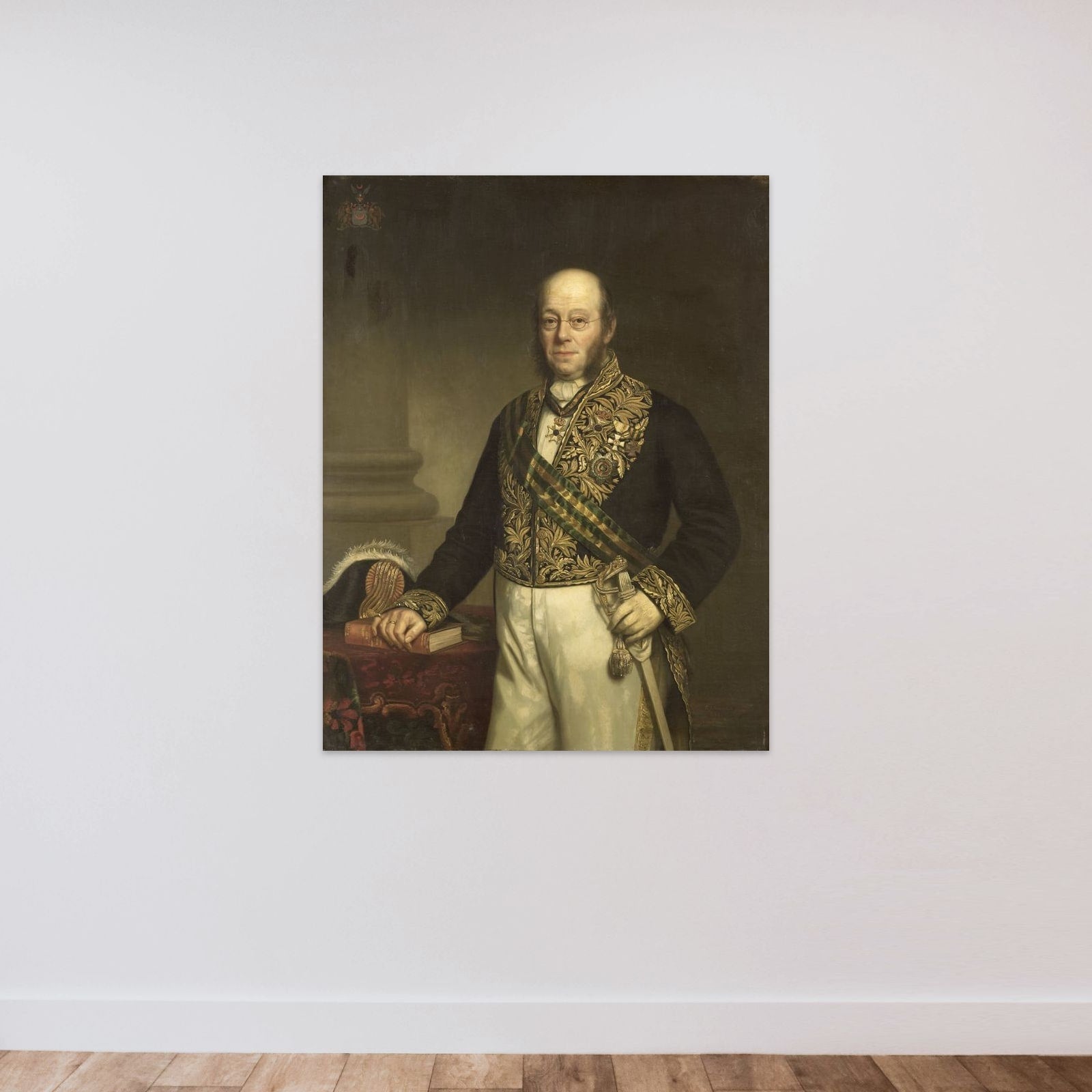 Ludolph Anne Jan Wilt Baron Sloet van de Beele (1806-90). Gouverneur-generaal (1861-66) unframed — shown to scale