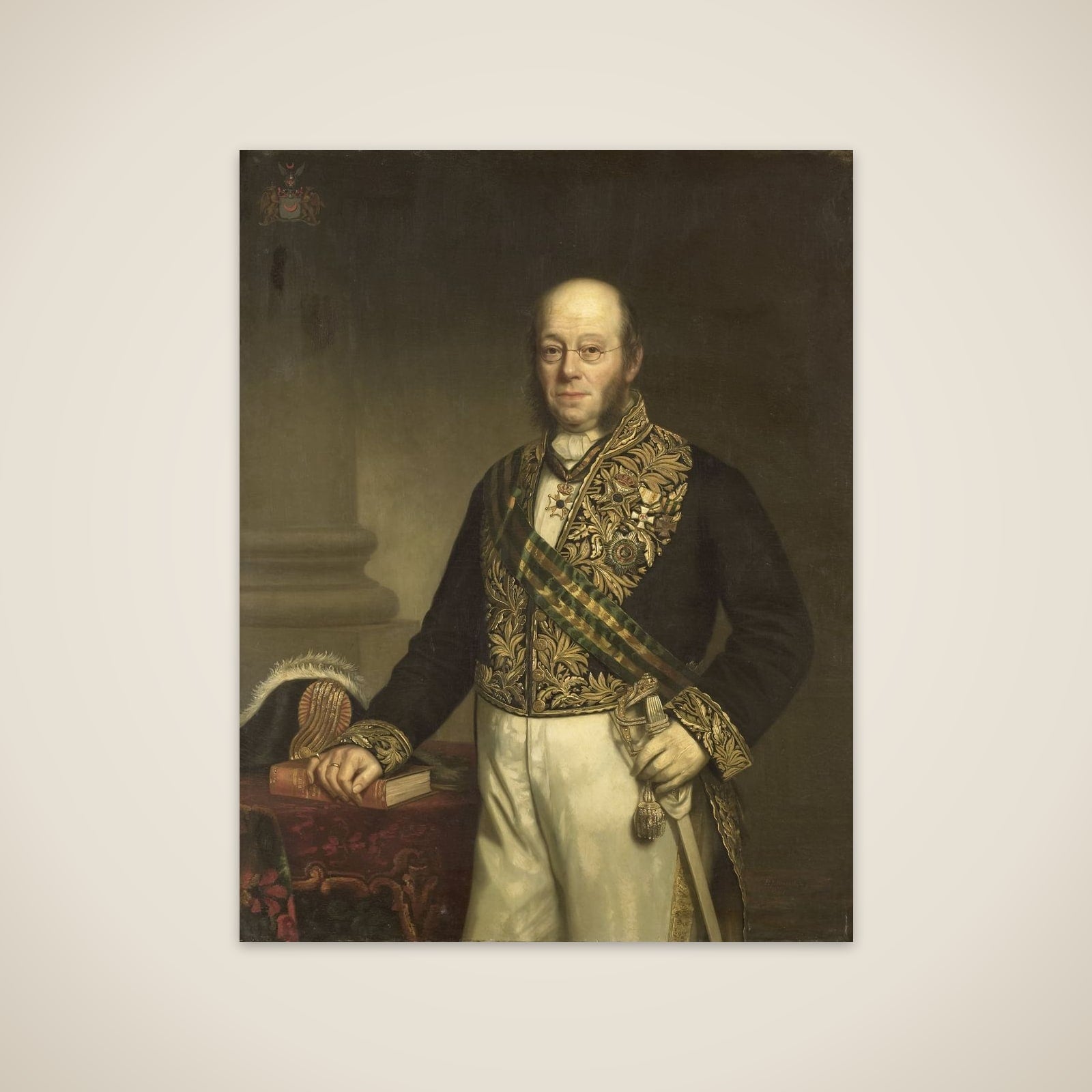 Ludolph Anne Jan Wilt Baron Sloet van de Beele (1806-90). Gouverneur-generaal (1861-66) unframed print